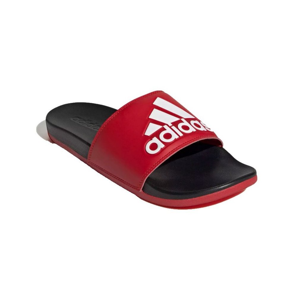 ADILETTE COMFORT SLIDES Men 13 Women 14 Vivid Red Core Black Cloud White GY1947‎
